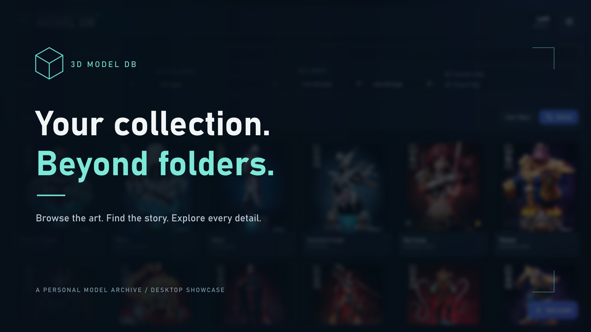 3D Model DB trailer: Your collection. Beyond folders.