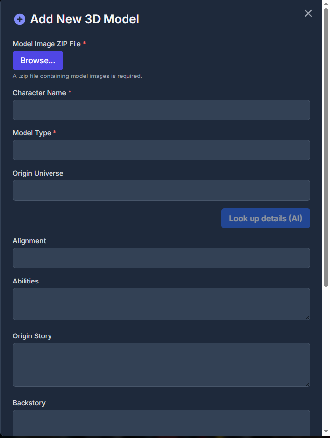 Add model workflow with metadata fields